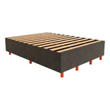 Cama Base Box Desmontada Tecido Suede Queen 198x160 Faro