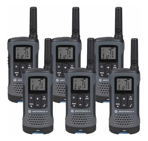 Kit 6 Radios Motorola T200 Con Auriculares Manos Libres