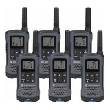 Kit 6 Radios Motorola T200 Con Auriculares Manos Libres