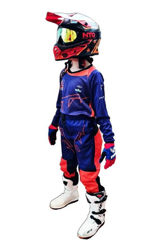 Conjunto Equipo Niño Motocross Enduro Shark - Trapote Racing