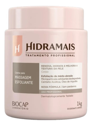 Creme De Massagem Esfoliante Hidramais 1 Kg Original