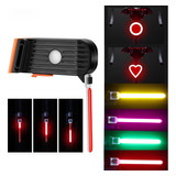 Lampara Para Bicicleta Usb Recargable Led Estrobo 5 Modos