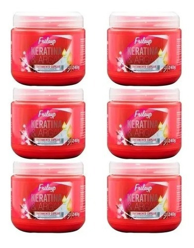 Baño De Crema Frilayp Keratina Argan Capilar Profesional X 6