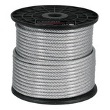 Cable Acero 1/8  Flex. 7x19 Recubierto Pvc 75 M Fiero 44225