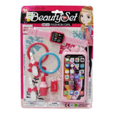 Set De Belleza Blister Reloj Celular Accesorios Infantil