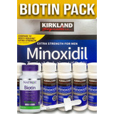 Minoxidil 5% + Biotina Natrol 10,000 Mcg 100 Tabs