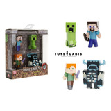 Minecraft Metalfigs 2.5 Minifig Steve/alex / Creeper/warden