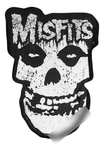 Misfits Fantasma Carmesí Plateado Brillante  Calavera Con S