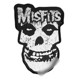 Misfits Fantasma Carmesí Plateado Brillante  Calavera Con S