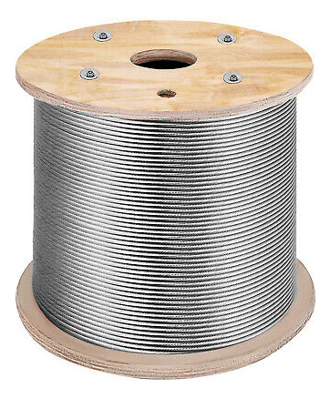 Vevor T316 1000ft Stainless Steel Cable 3/16  1x19 Wire  Oaj