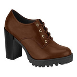 Sapato Moleca Oxford Feminina Salto Alto Conforto 5713101