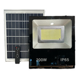 Reflector Led Solar 200w Ip66 Con Control Remoto Uso Exterio