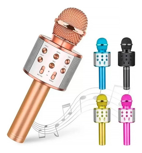 Microfone Bluetooth Sem Fio Youtube Karaoke Infantil Criança