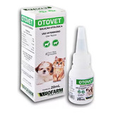 Otovet Solução Otológica Tratamento Para Cães Gatos Com 20ml
