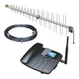 Kit Completo Telefone Celular Rural De Mesa 3g E 4g Com Wifi