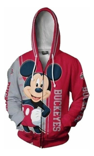 Disney Mickey Mouse Sudadera Con Cremallera Impresión 3d