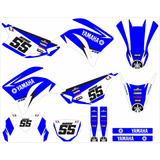 Kit Adesivo Moto-trilha Yamaha  Xtz 250 Lander Azul