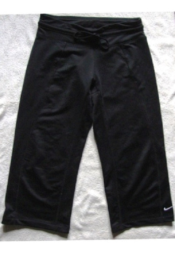 Joggin Nike Fit Dry, Talle Xs, Negro,streach,3/4, Impecable!