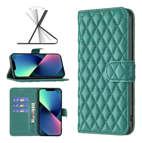 Funda De Piel Con Tapa Tipo Cartera Para iPhone