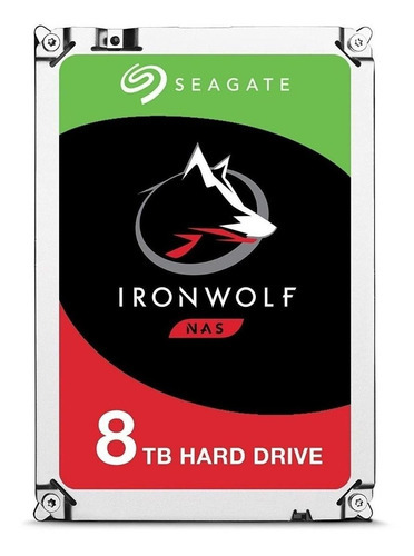 Hd Seagate Ironwolf De 8 Tb Para Nas, 7200 Rpm, 256 Mb, St8000vn002