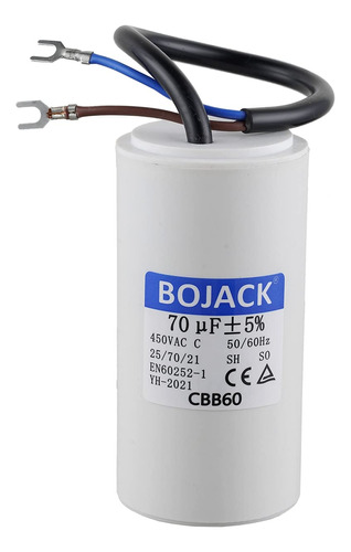 Bojack 70 Uf 450 V Ac 70 Mfd Cbb60 Cable Cilindro De Plomo M