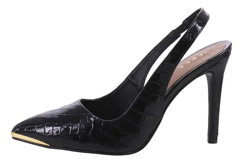 Zapatos De Tacón Estilo Mules Con Punta Metálica Decorativa