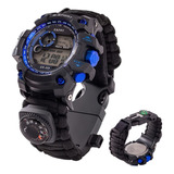 7 En 1 Reloj De Supervivencia Brújula Táctica Paracord