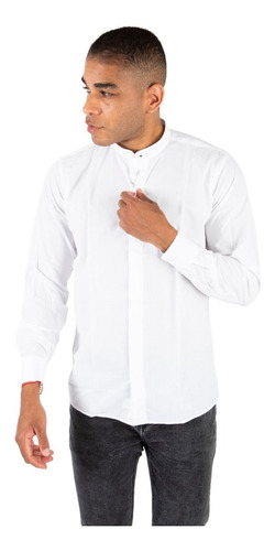 Camisa Cuello Mao Vestir Olegario