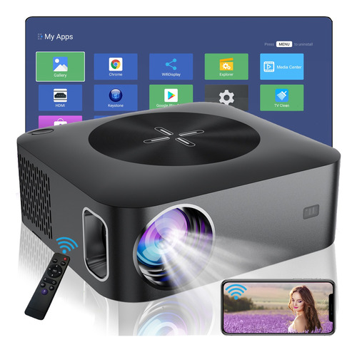 Proyector Inteligente Android Led Wifi Full Hd 1080p 12000lm