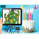 Vídeo Invitación Cumpleaños Tortugas Ninja Efectos 3d Hd