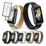 2 Correa Metal Compatible Con Huawei Band 7 + 2 Micas 3d