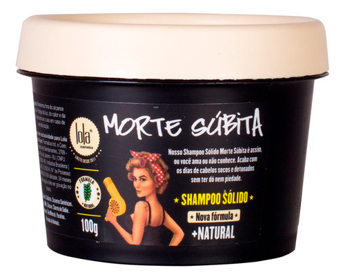 Shampoo Sólido Hidratante Morte Súbita X100 Gr Lola