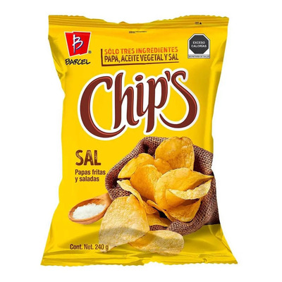 Papas Barcel Chip's Sal de Mar 240g | MercadoLibre