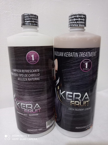 Keratina Kera Fruit Litro+ Obsequio P/cabello
