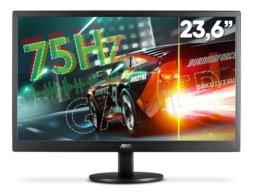 Monitor Led 23.6  Aoc Full Hd Hdmi, 75hz, 5ms - M2470swh2