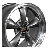 Juego De 4 Rines Bullit Anthracite 18x9 Para Mustang 94 - 04