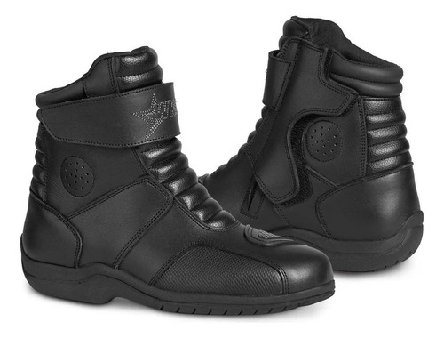 Bota Motociclista Hombre Biker Botin Sport Wkl 80008 Negro | Meses sin interés
