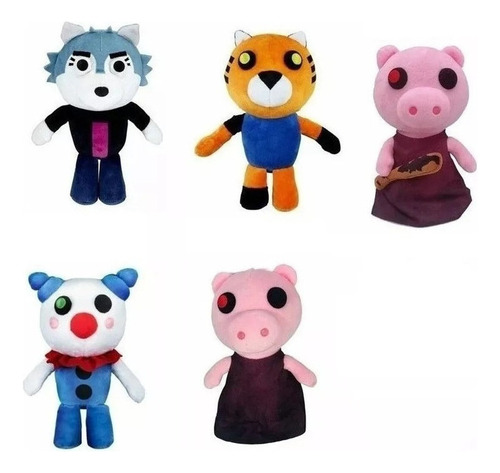 5 Pcs Piggy Muñeco Peluche Juguete Regalos Año Nuevo Niños