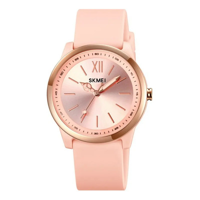 Reloj De Pulsera Cuarzo Skmei 2008 Silicona Moda Casual Dama Rosa | Envío gratis