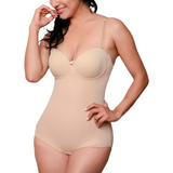 Body Strapless Control Medio Copa Preformada Con Varilla 957