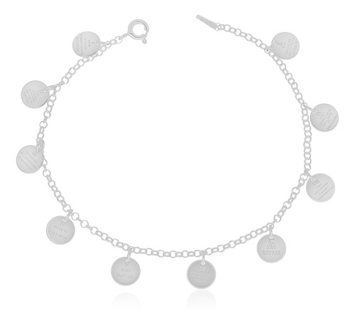 Pulseira 10 Mandamentos Prata 925