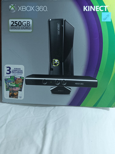 Xbox 360 Con Kinect Y Caja Control Juegos Impecable Estado 