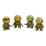 Set 4 Figuras Tortugas Ninja Figuras De Acción Colección