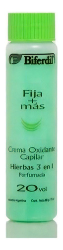 Kit Crema Oxidante Biferdil  Fija Mas Biferdil Crema Oxidante Hierbas 3 En 1 20/30vol X 70ml Tono 20 Vol Para Cabello