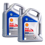 Kit Aceite Shell Helix Hx8 Pro Av 5w40 Vw Amarok X 8 Litros.