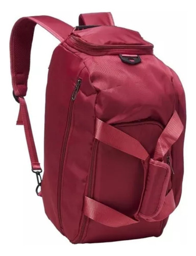 Bolsa Mochila T60 Esportiva Academia Mala Viagem Cor Vinho Desenho Do Tecido Liso