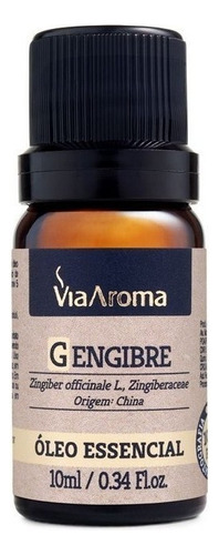  Óleo Essencial Gengibre - 10ml Via Aroma 100% Natural