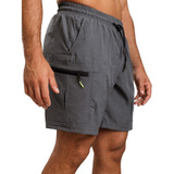 Short Deportivo Cargo Bolsillos Laterales Shcargo Gris 2