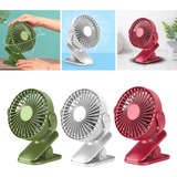 Mini Ventilador Portátil Recargable Usb Con Pinza