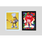 Quadro Retro Chocolate M&m Doces Candy Confete Game Cozinha